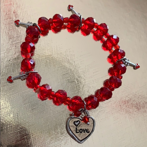 NWOT! Beaded Bracelet & Earrings Set - Picture 4 of 7